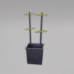 romberg Tomatentopf mit Selbstbewässerung und flexibler Rankhilfe