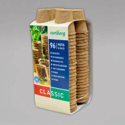 romberg Classic Anzuchttöpfe, torffrei, biologisch abbaubar 96 Stück, 6cm Durchmesser