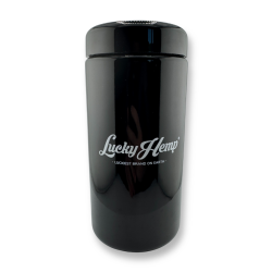 LuckyCure Humidor Glas mit Thermo-Hygrometer - 1000ml