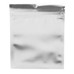 Zip-Beutel 125x100 mm Nylon Silber 100 Stück