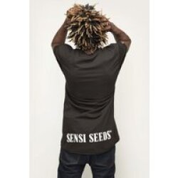 Urban Long Tee, Schwarz, S