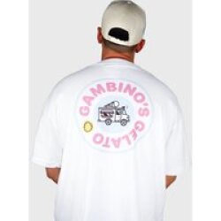 Oversize White T Collar Knit x Gambinos Gelato