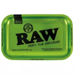 RAW Emerald Green 20th Anniversary Rolling Tray Medium Grün 27,5 x 17,5 cm