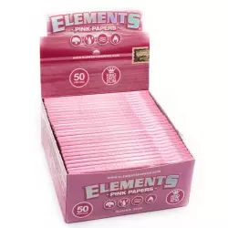 Elements Pink King Size Slim Box 50 Hefte á 32