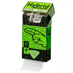 Hybrid Supreme Aktivkohlefilter 33 Stück weiß Ø 6,4 mm mit 4m Endlospaper