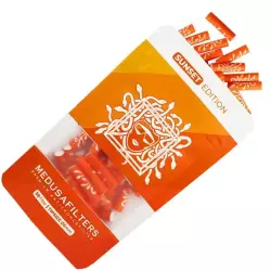 Medusafilters Aktivkohlefilter 6mm Sunset - 50 Stück