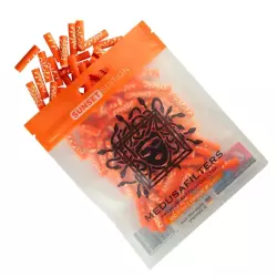 Medusafilters Aktivkohlefilter 6mm Sunset - 100 Stück