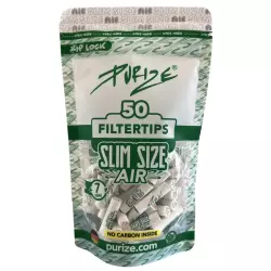 PURIZE Air Filter Slim Size 7mm Weiß 50 Stück