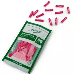 PURIZE Aktivkohlefilter XTRA Slim 6mm im Beutel Pink - 50 Stück