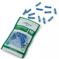 PURIZE Aktivkohlefilter XTRA Slim 6mm im Beutel Blau - 50 Stück
