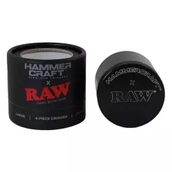 Hammercraft x RAW Black Aluminium 4-teilig Large Ø 60 mm