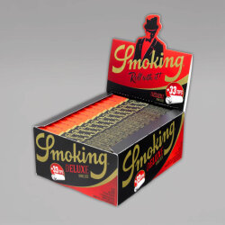 Smoking DeLuxe King Size Longpaper inkl. Filtertips, Box à 24 Heftchen