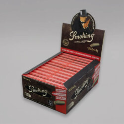 Smoking Brown King Size Longpaper ink. Filtertips Box à 24 Heftchen