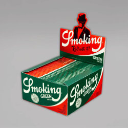 Smoking Green King Size, Longpapers aus Hanf, Box à 50 Heftchen