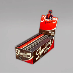 Smoking Regular Brown, kurze Blättchen, Box à 50 Heftchen
