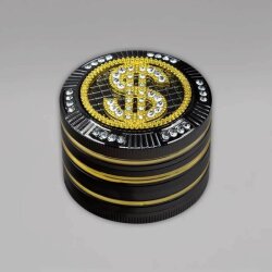 Bling Bling Grinder, 4-teilig, 50 mm, Dollar