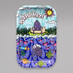 Best Buds Rolling Tray Purple Haze, Metall, 27,5 x 17,5 cm