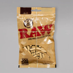 RAW Unrefined Cellulose Filter, Slim, 6 mm, 200 Stück