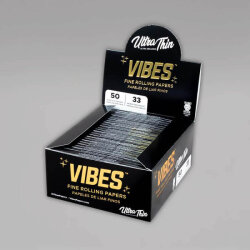 VIBES Papers King Size Slim Ultra Thin, Box à 50 Heftchen