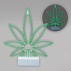 Neon-Leuchte, Cannabis Leaf