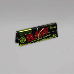 RAW Black Green Organic Hemp 1/4 Papers, Heftchen à 50 Blättchen