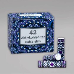 420z Aktivkohlefilter, 6 mm, 42 Stück, Grape Sparkle
