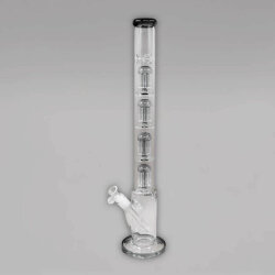 Black Leaf Skyscraper Perkolator-Bong, grau, 57 cm, 18,8er/14,5er Inside Cut