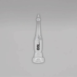 Oil black Leaf Carb Cap Dabber, Glas, 13 cm
