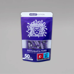 50 MEDUSA Aktiv-Cellulose-Filter Violet, 6 mm
