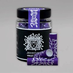 100 MEDUSA Glas Aktiv-Cellulose-Filter Violet, 6 mm