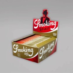 Smoking Gold King Size Slim Longpaper, Box mit 50 Heftchen
