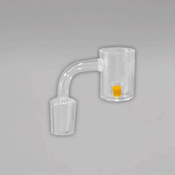 Black Leaf Quarz Banger mit Farbreaktor, 18,8er Schliff