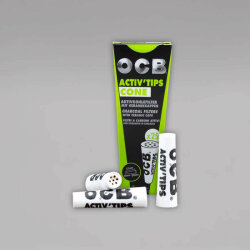 25 OCB Activ Tips Cone, konische Aktivkohlefilter