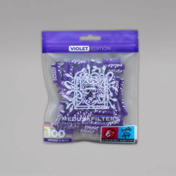 100 MEDUSA Aktiv-Cellulose-Filter Violet, 6 mm
