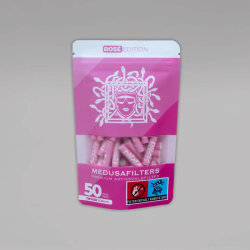 50 MEDUSA Aktiv-Cellulose-Filter Rose Edition, 6 mm