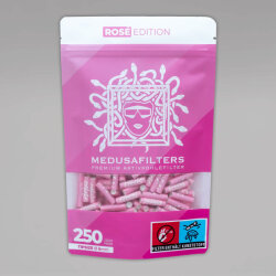 250 MEDUSA Aktiv-Cellulose-Filter Rose Edition, 6 mm
