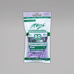 50 PURIZE XTRA Slim Size Aktivkohlefilter, 6 mm, lilac