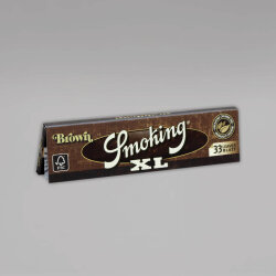 Smoking Brown XL Unbleached King Size Slim, Heftchen mit 33 Blättchen