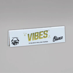 VIBES Ultra Wide Rolling Papers Fatty Blanco, Heftchen à 33 Blättchen