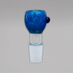 Glaskopf rund, kleiner Durchlass, 18,8er, Blau