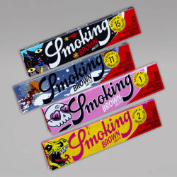Smoking Brown Unbleached Creators Edition, King Size Paper, Heftchen mit 33 Blättchen