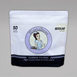 50 Blazy Susan X PURIZE Regular Size Aktivkohlefilter, 9 mm, purple