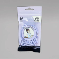 50 Blazy Susan X PURIZE XTRA Slim Size Aktivkohlefilter, 5,9 mm, purple