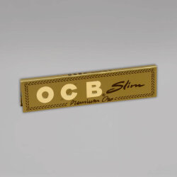 OCB Slim Premium Oro Gold Papers, Heftchen