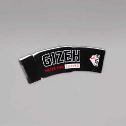 GIZEH Filter Tips Curved, Heftchen à 34 Tips