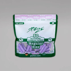 50 PURIZE Regular Size Aktivkohlefilter, lilac