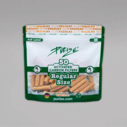 50 PURIZE Regular Size Aktivkohlefilter, Spy