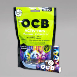 180 OCB Activ Tips EXTRA Slim Bamboo, LIMITED EDITION, 6 mm