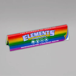 Elements Rainbow King Size Slim Papers, Heftchen mit 32 Blättchen