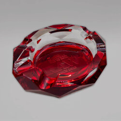 RAW Ruby Red Glass Aschenbecher